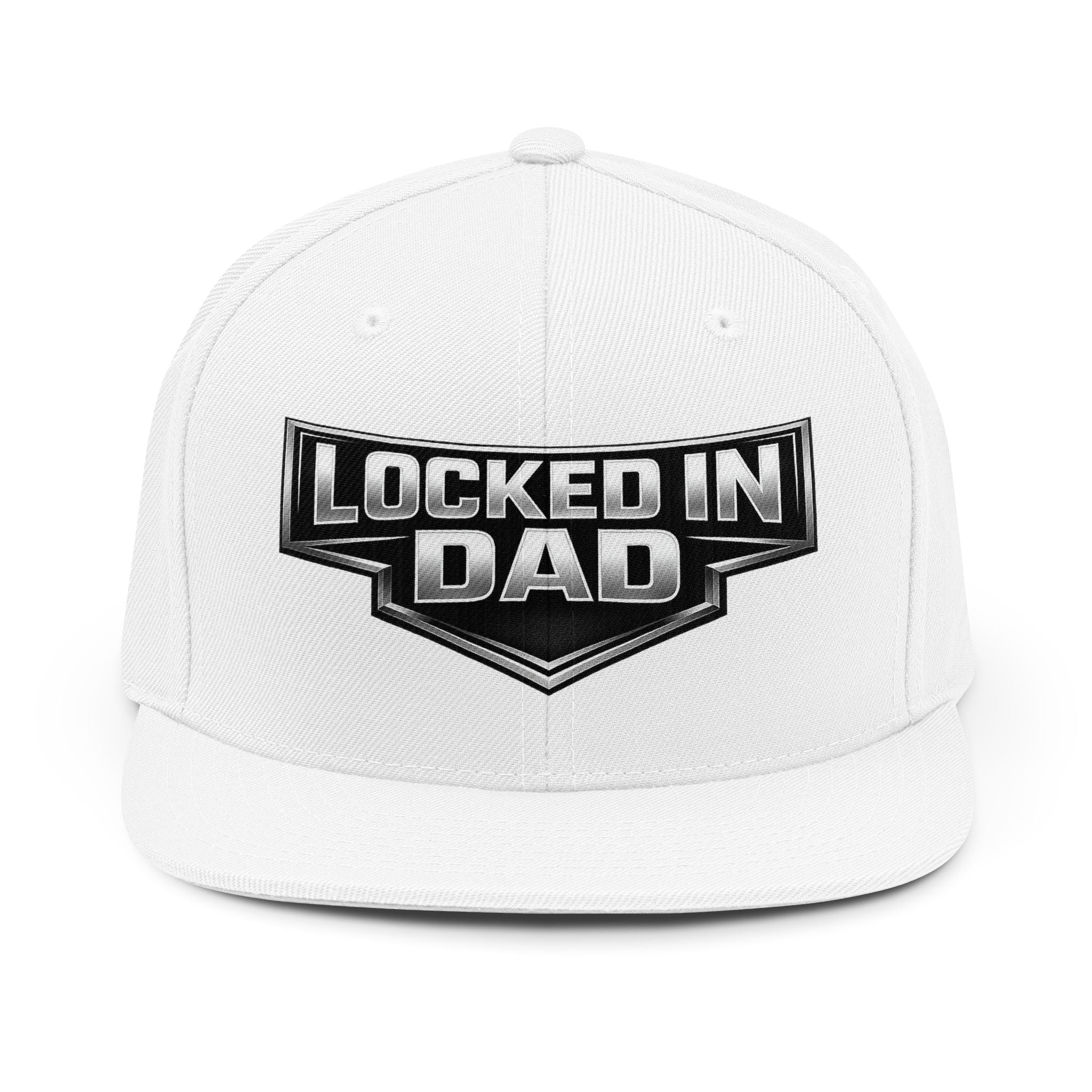 Locked In Dad Snapback Hat — Embroidered Father’s Day Cap