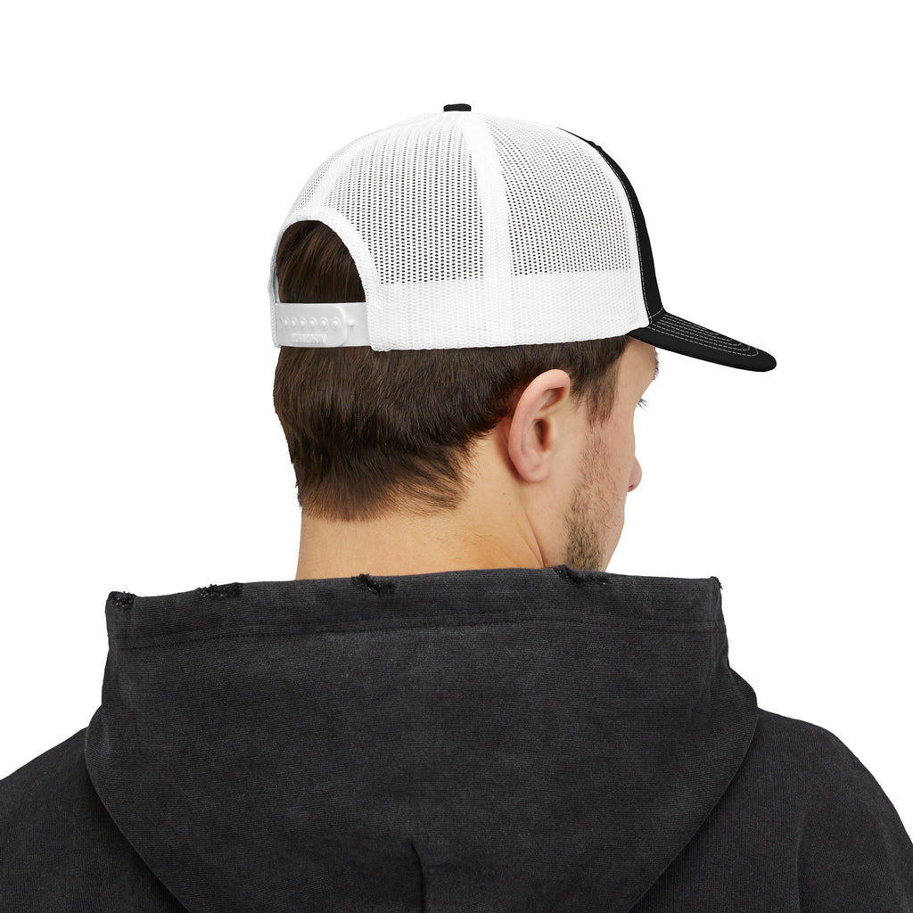 Locked In Dad Snapback Trucker Cap - Embroidered Mesh Back Hat for Fathers, Father's Day Gift