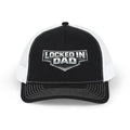 Locked In Dad Snapback Trucker Cap - Embroidered Mesh Back Hat for Fathers, Father's Day Gift